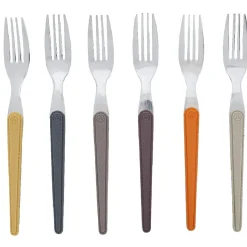 Fourchette multicolore x6 laguiole^Gifi Hot