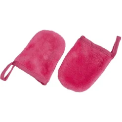 Online Gifi Gant démaquillant fuchsia en coton x2