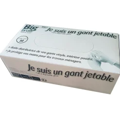 Entretien Du Linge|Gifi Gant en vinyle intérieur poudré taille L x 100