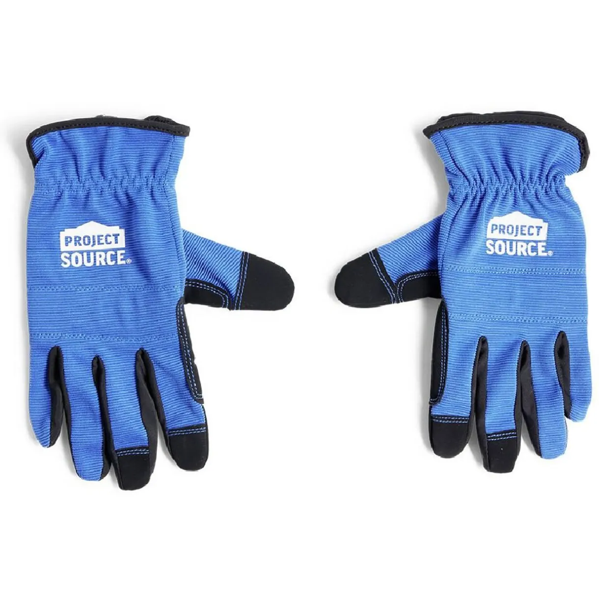 Online Gifi Gants mécanicien coton et cuir taille unique bleu