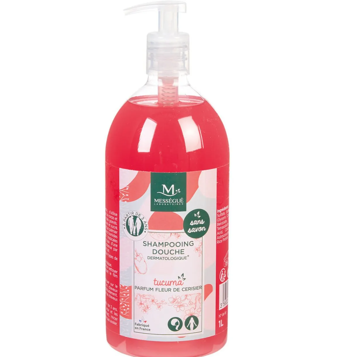 Sale Gifi Gel douche shampooing tucuma parfum fleur de cerisier Mességué