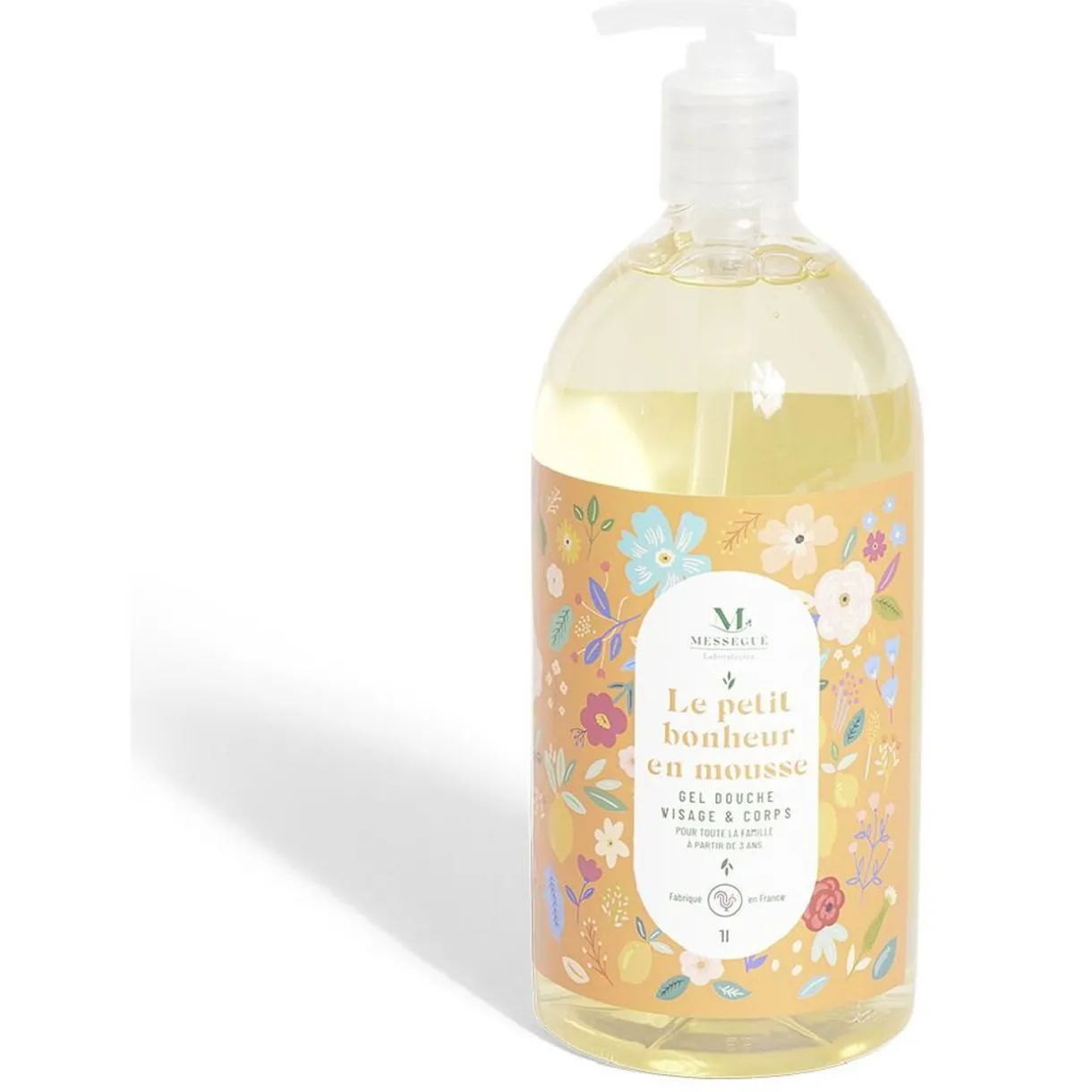 Hot Gifi Gel douche visage et corps Le Petit Bonheur en Mousse Mességué 1L