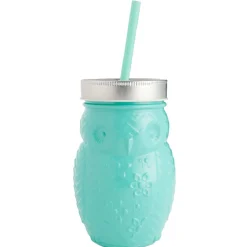 Gobelet animalier en verre + paille + couvercle^Gifi Best