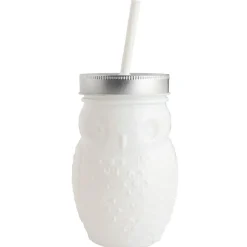 Gobelet animalier en verre + paille + couvercle^Gifi Best