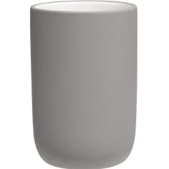 New Gifi Gobelet céramique gris intérieur blanc Ø6,8xH10cm