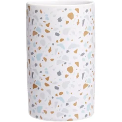 Online Gifi Gobelet céramique motif terrazzo blanc et bleu Ø6xH10,5cm