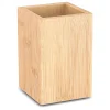 Discount Gifi Gobelet de salle de bain en bambou naturel