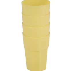 Gobelet en plastique couleur unie x 4^Gifi Sale