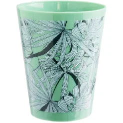Gobelet en plastique décor feuillage^Gifi Outlet