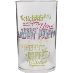 Gobelet en plastique transparent motif multicolore^Gifi