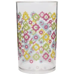Gobelet en plastique transparent motif multicolore^Gifi