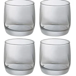 Gobelet en verre argenté x4^Gifi Sale