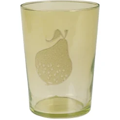 Gobelet en verre décor poire^Gifi Outlet