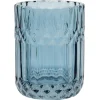 Discount Gifi Gobelet en verre effet cristallin bleu Ø8xH10,5cm