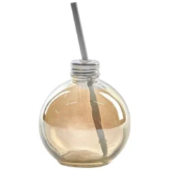 Gobelet en verre forme boule de Noël avec paille^Gifi Outlet