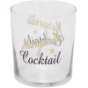 Gobelet en verre transparent avec inscription 34,5 cl x3^Gifi