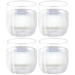 Gobelet en verre transparent irisé x4^Gifi Sale
