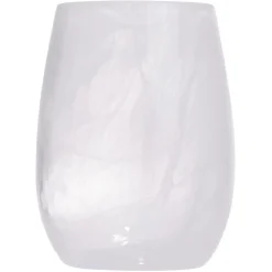 Online Gifi Gobelet en verre transparent et blanc Sunflow Ø8,4xH10,7cm