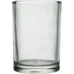 Gifi Gobelet en verre transparent vert Ø8xH10,5cm