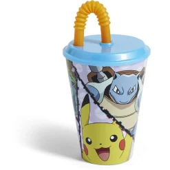 Gobelet enfant avec paille Pokémon Ø9xH16,3cm^Gifi Hot