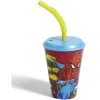 Gobelet enfant avec paille Spiderman Ø9xH16,3cm^Gifi