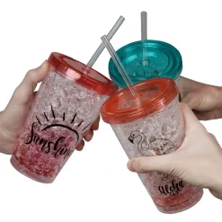 Gobelet et paille réfrigérant^Gifi Hot