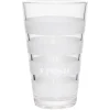 Gobelet haut verre transparent rayure horizontale blanche 30cl x3^Gifi Online