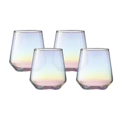 Gobelet iridescent en verre 49 cl x4^Gifi Sale