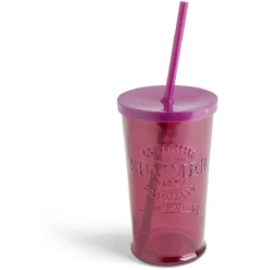 Gobelet 490ml en verre avec couvercle plastique - 3 coloris^Gifi Sale