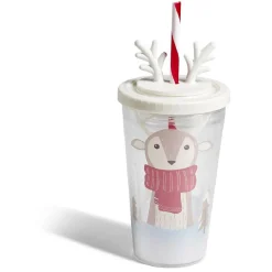 Gobelet paille Noël 470ml - 2 modèles^Gifi