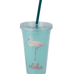 Gobelet plastique et paille Aloha^Gifi Best