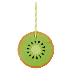 Gobelet plastique et paille en forme de kiwi^Gifi Clearance