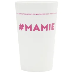 Gobelet plastique inscription #MAMIE 33cl^Gifi New
