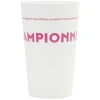 Gobelet plastique inscription #CHAMPIONNE 33cl^Gifi New