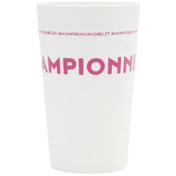 Gobelet plastique inscription #CHAMPIONNE 33cl^Gifi New