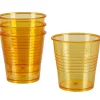 Gobelet plastique orange transparent x4^Gifi Clearance