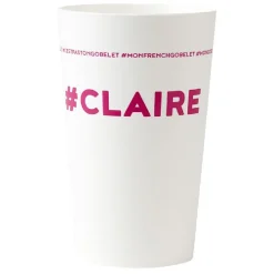 Gobelet plastique prénom #CLAIRE 33 cl^Gifi Hot