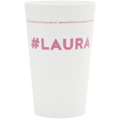 Gobelet plastique prénom #LAURA 33cl^Gifi Hot