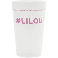 Gobelet plastique prénom #LILOU 33cl^Gifi Outlet