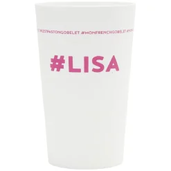 Gobelet plastique prénom #LISA 33cl^Gifi Discount