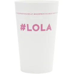 Gobelet plastique prénom #LOLA 33cl^Gifi Discount