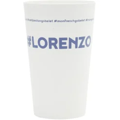 Gobelet plastique prénom #LORENZO 33cl^Gifi Outlet