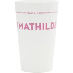 Gobelet plastique prénom #MATHILDE 33cl^Gifi Outlet