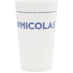 Gobelet plastique prénom #NICOLAS 33cl^Gifi Outlet