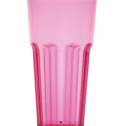 Gobelet plastique rigide rose transparent^Gifi Online
