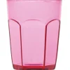 Gobelet plastique rigide rose transparent x6^Gifi Outlet
