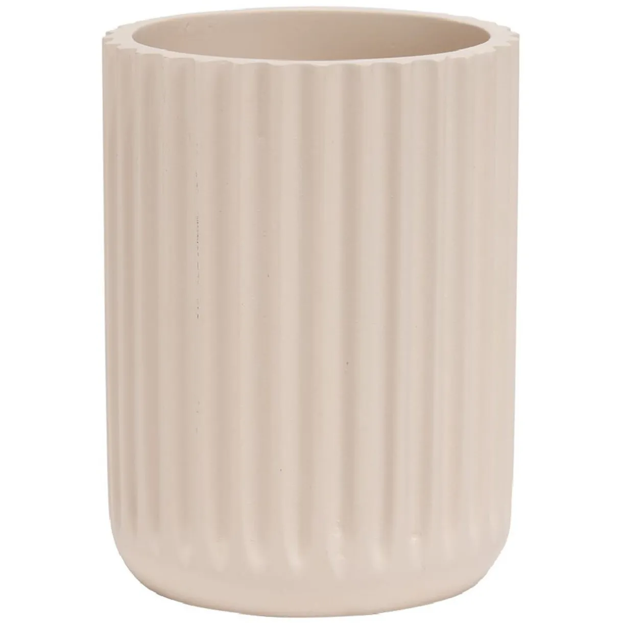 New Gifi Gobelet plastique rose effet rainuré Ø7,5xH10cm