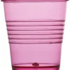 Gobelet plastique rose transparent x4^Gifi Discount