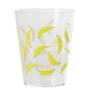 Gobelet plastique transparent décor banane^Gifi Outlet