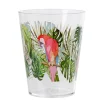 Gobelet plastique transparent décor perroquet exotique^Gifi Outlet